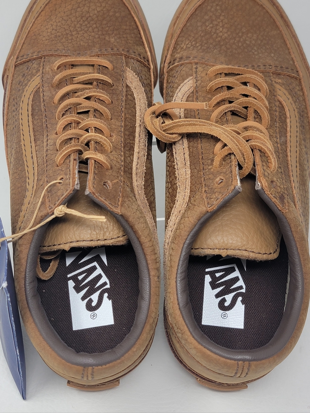 Vans Premium Old Skool Shoe Lifestyle Icon Leather Sneakers Men's Size 8 New - Picture 11 of 11